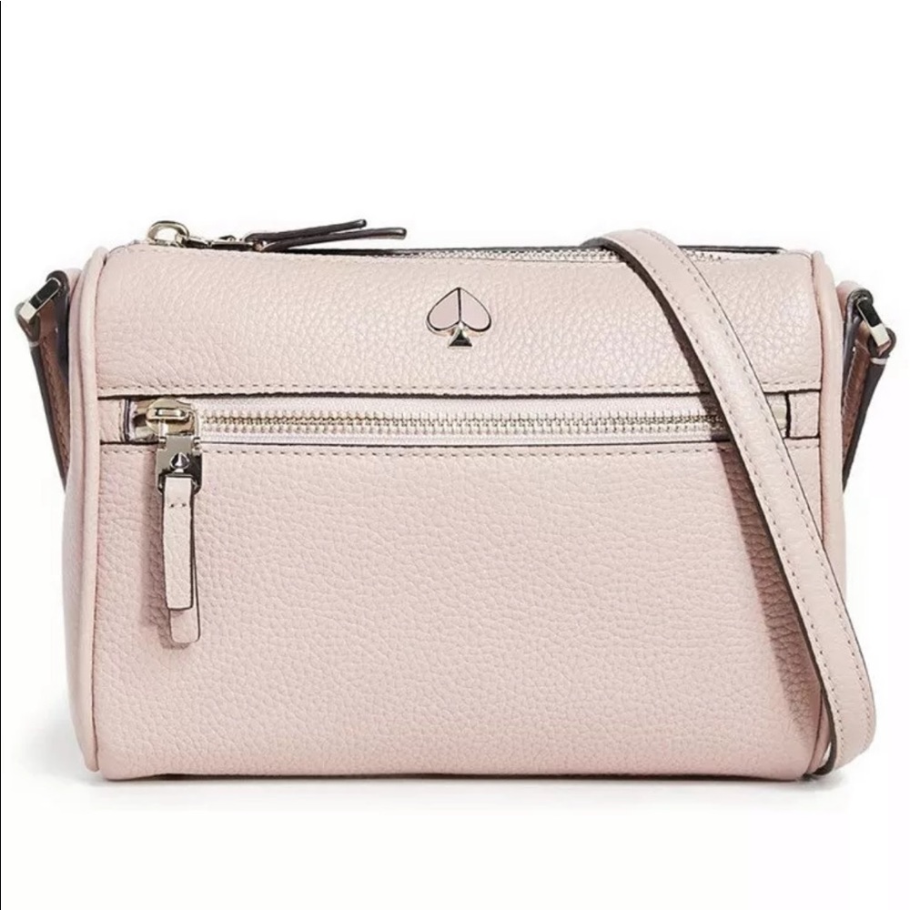 New! Kate Spade pink Polly leather crossbody bag